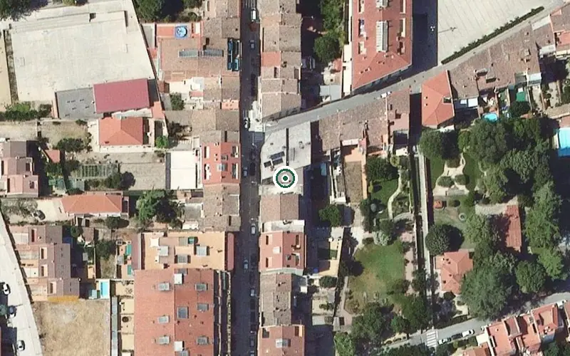 Vista aérea de la ubicación de Centre de dia de la Residència Fundació Consortes Guasch