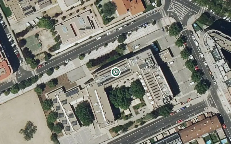 Vista aérea de la ubicación de Residencia Bouco Madrid San Blas