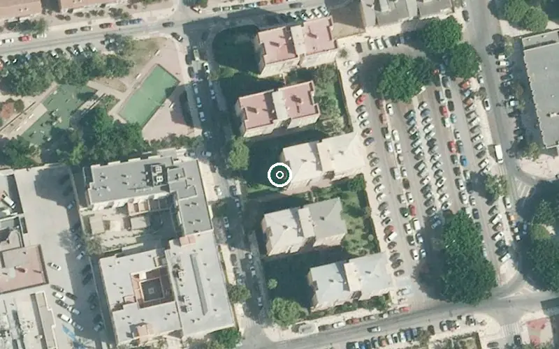 Vista aérea de la ubicación de Residencia de Mayores Ballesol San Carlos