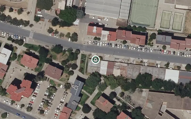 Vista aérea de la ubicación de Centro Residencial para Personas Mayores la Orden
