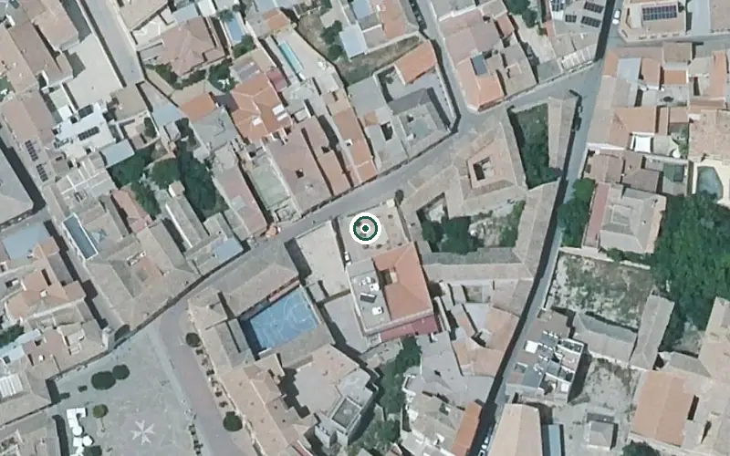 Vista aérea de la ubicación de Centro de Día Municipal
