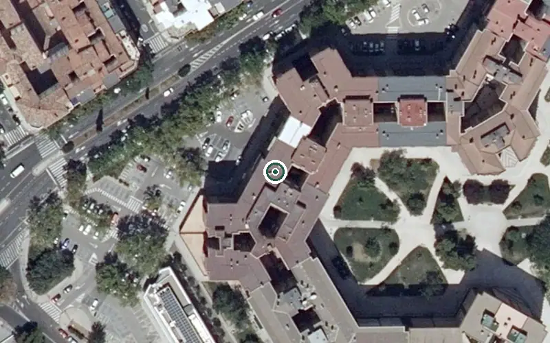 Vista aérea de la ubicación de Residencia Geriátrica las Torres