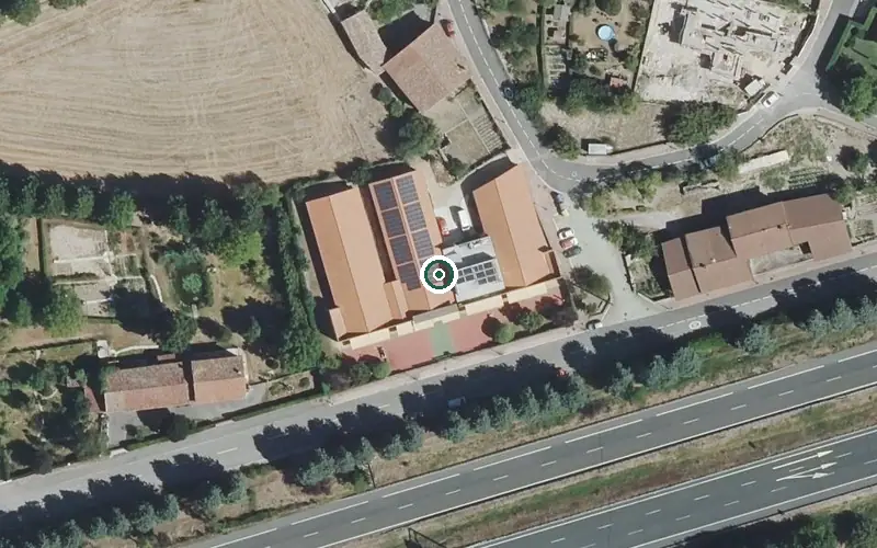 Vista aérea de la ubicación de Residencia Ariñez