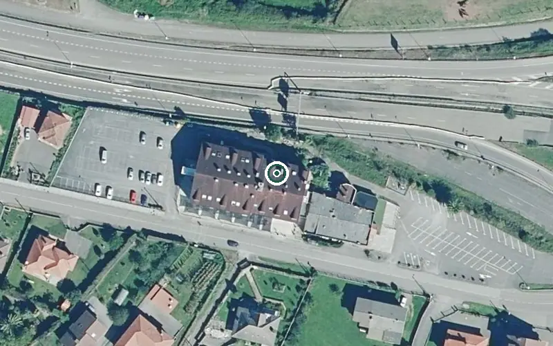 Vista aérea de la ubicación de Residencial Viella