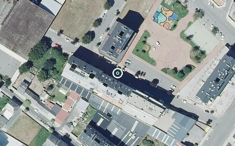 Vista aérea de la ubicación de Centro de Día para Persoas Maiores las Calas