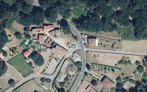 Vista aérea de la ubicación de Vivienda Comunitaria Jardin Amoeiro
