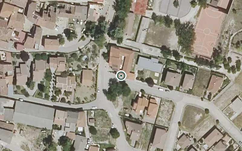 Vista aérea de la ubicación de Vivienda Municipal de Mayores