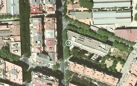 Vista aérea de la ubicación de Centre de dia per a Gent Gran La Sagrera