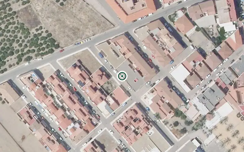 Vista aérea de la ubicación de Centro de Día para Mayores