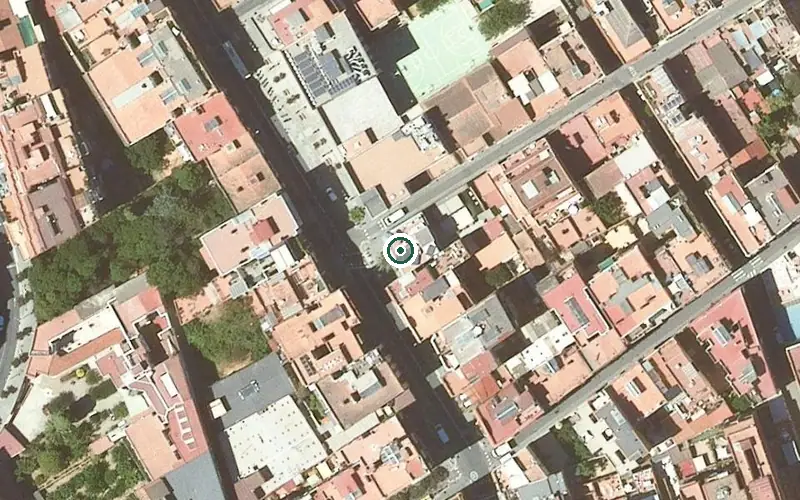 Vista aérea de la ubicación de Centre de dia Gràcia