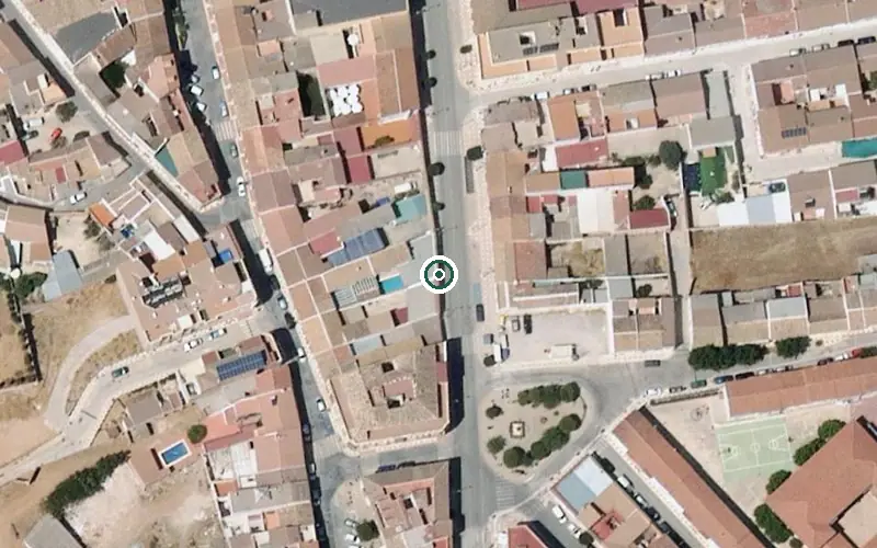Vista aérea de la ubicación de Centro Residencial el Paraiso