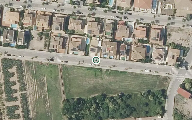 Vista aérea de la ubicación de Centro de Día para Personas Mayores Dependientes Colisee el Puig