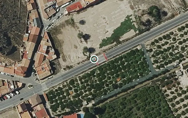 Vista aérea de la ubicación de Residencia para Personas Mayores Dependientes Videsalud Mediterraneo i