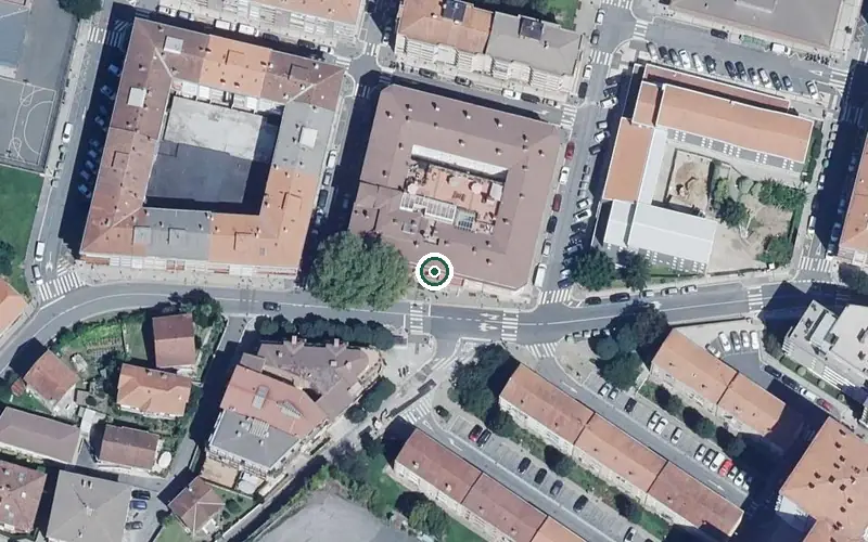 Vista aérea de la ubicación de Centro de Día Caser Anaka
