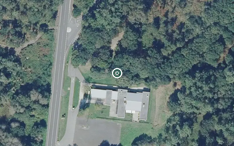 Vista aérea de la ubicación de Centro de Día para Persoas Maiores de Cuntis