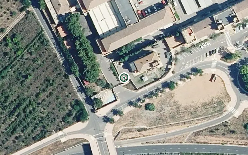 Vista aérea de la ubicación de La Pineda
