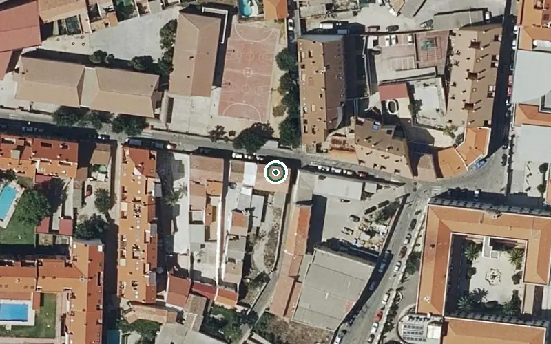 Vista aérea de la ubicación de Residencia Benito Menni