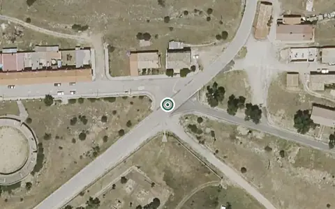 Vista aérea de la ubicación de Vivienda Municipal de Mayores de Majadas