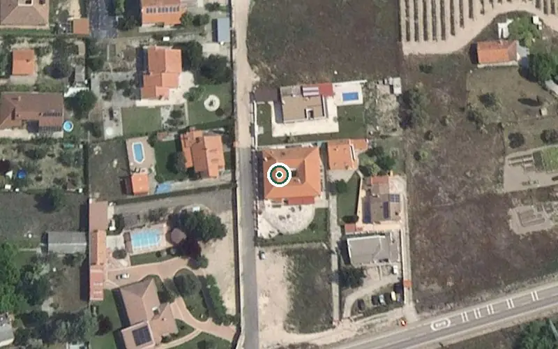 Vista aérea de la ubicación de Residencia Nueva Edad