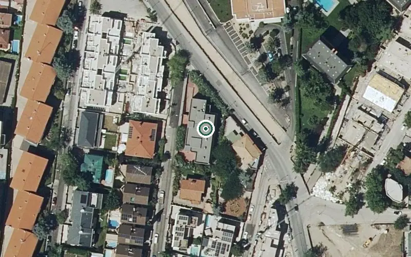 Vista aérea de la ubicación de Residencia Sagrada Familia Nueva Zelanda