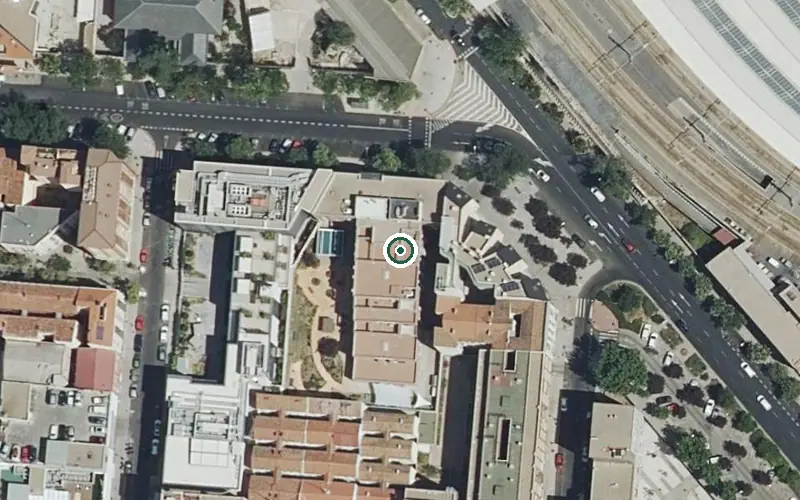 Vista aérea de la ubicación de Residencia Ntra. Sra. del Perpetuo Socorro ACI