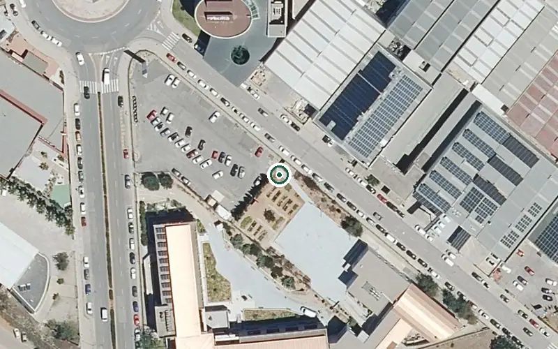 Vista aérea de la ubicación de Residencia para Personas Mayores Dependientes la Ribera