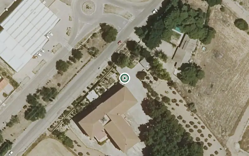 Vista aérea de la ubicación de Residencia de Mayores Josefa López