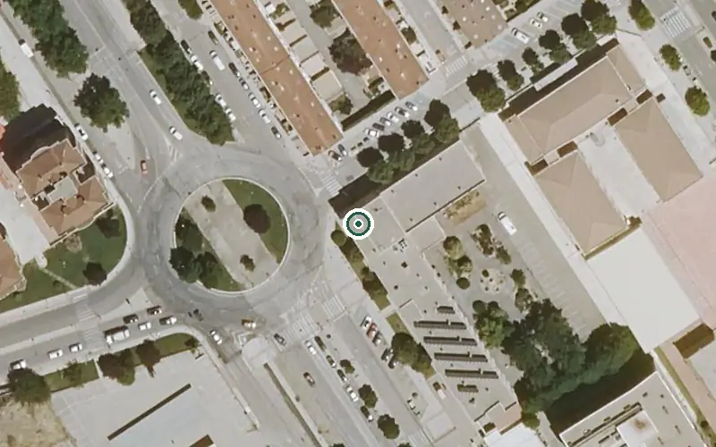 Vista aérea de la ubicación de Residencia de Mayores Villa-roman