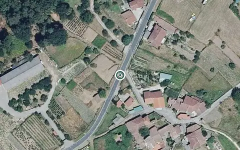 Vista aérea de la ubicación de Vivenda Comunitaria Amoeiro
