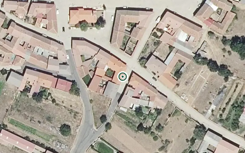 Vista aérea de la ubicación de Unidad de Estancias Diurnas el Pinar