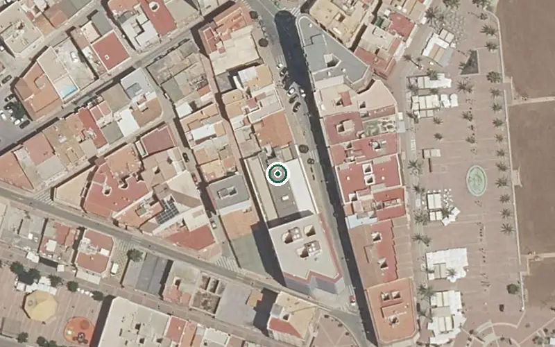 Vista aérea de la ubicación de Centro de Día