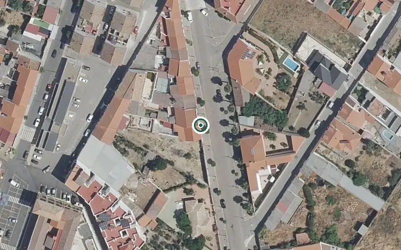 Vista aérea de la ubicación de Centro de Día para Mayores de Belmez