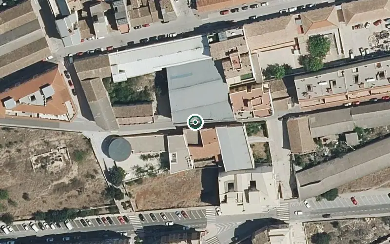 Vista aérea de la ubicación de Centre de dia per a Malalts D'alzheimer i Altres Demencies Degeneratives de Bocairent
