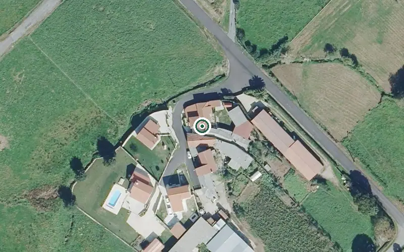 Vista aérea de la ubicación de Fogar Residencial Vitalar