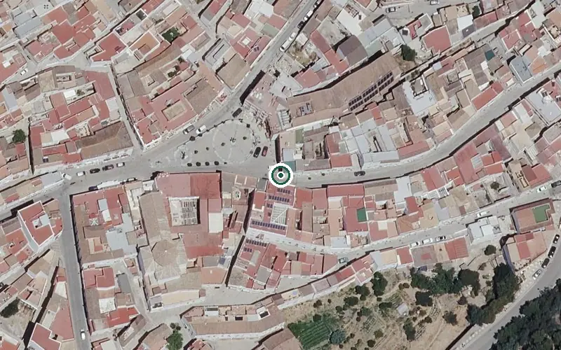 Vista aérea de la ubicación de Centro Residencial Aura los Gazules