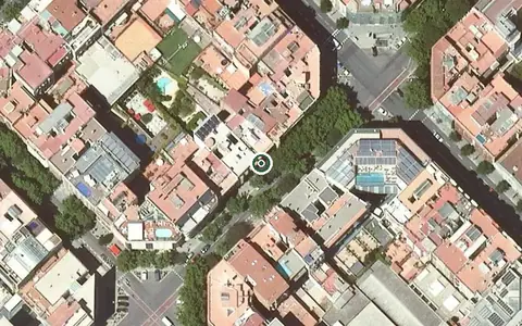 Vista aérea de la ubicación de Residència L'Eixample