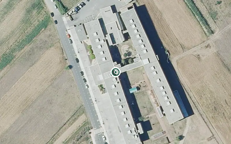 Vista aérea de la ubicación de Centro de Día a Veiga
