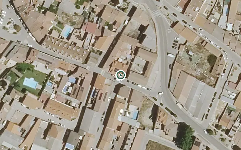 Vista aérea de la ubicación de Vivienda Municipal de Mayores