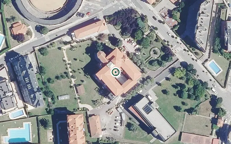 Vista aérea de la ubicación de Municipal de la 3ª Edad