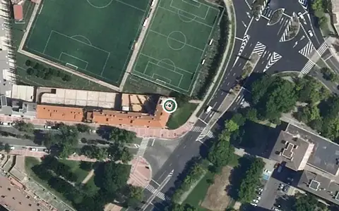 Vista aérea de la ubicación de Centro de Día Neurocare Home Mieses