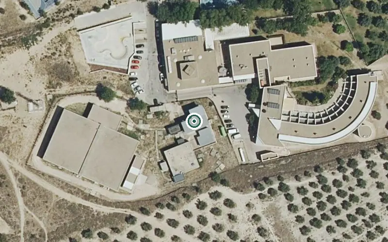 Vista aérea de la ubicación de Residencia Ntra. Sra. del Rosario (Municipal) (Torres de la Alameda)