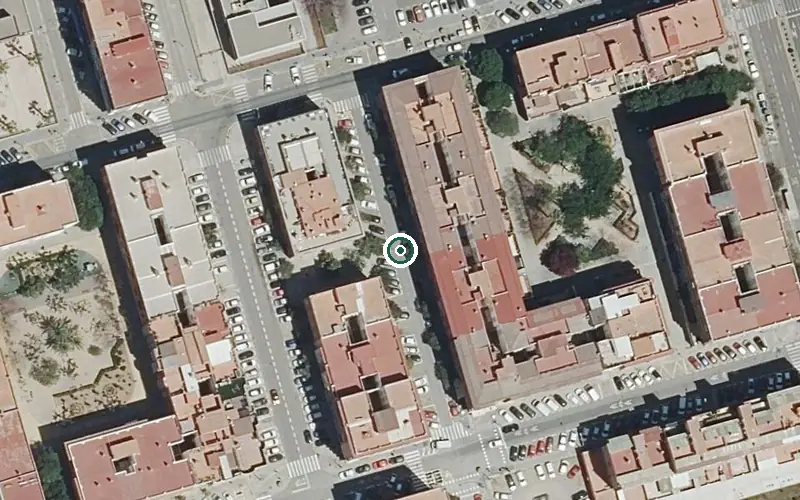 Vista aérea de la ubicación de Centro de Día para Personas Mayores Dependientes Valsenior Ronda Norte