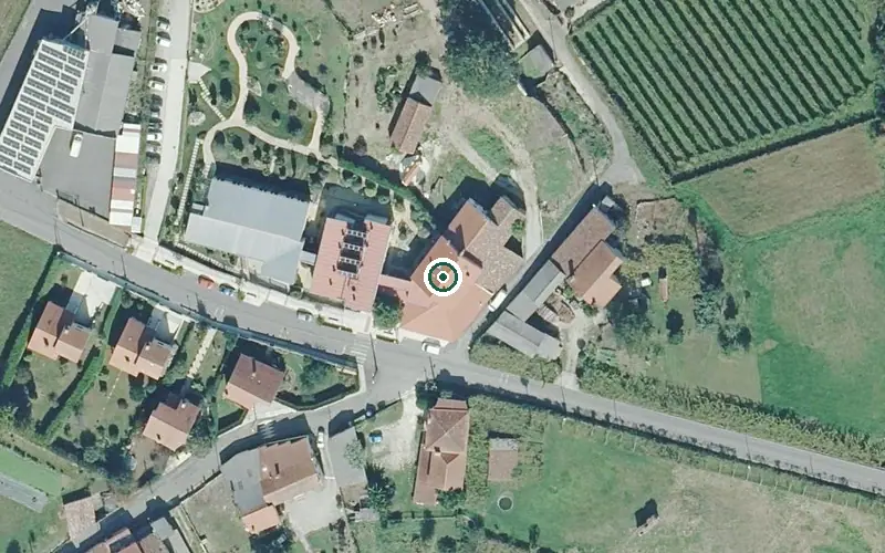 Vista aérea de la ubicación de Residencia Victoria