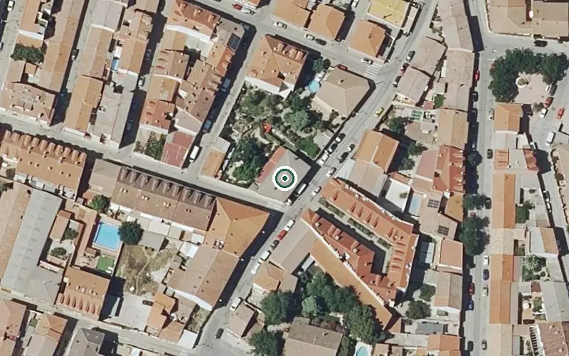 Vista aérea de la ubicación de Residencia Jardín