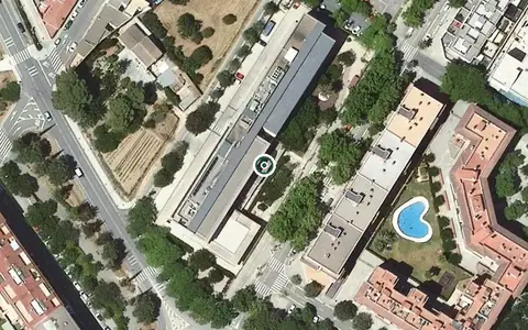 Vista aérea de la ubicación de Centre de dia Ricart Fortuny