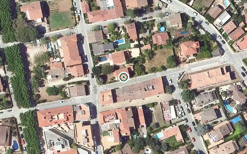 Vista aérea de la ubicación de Casa de Repòs Verge de la Salut i Sant Camil