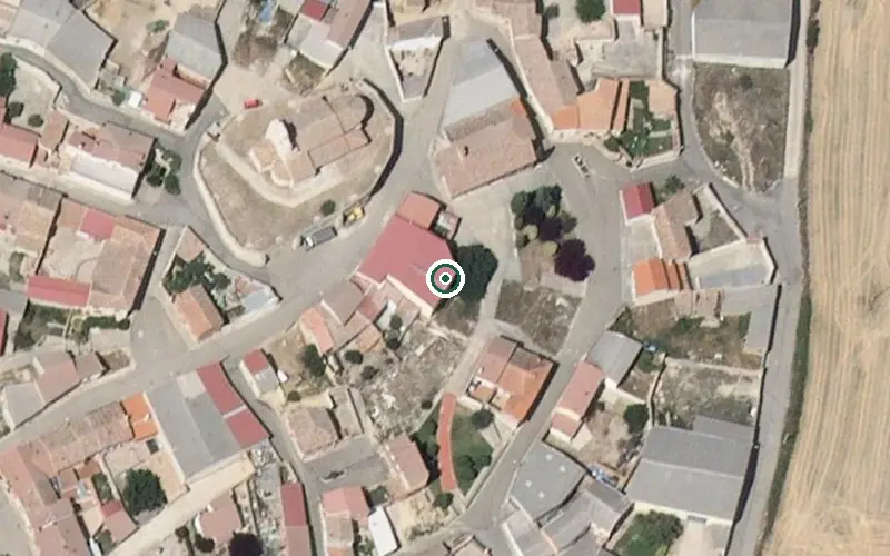 Vista aérea de la ubicación de Residencia de Personas Mayores Valdeolmillos