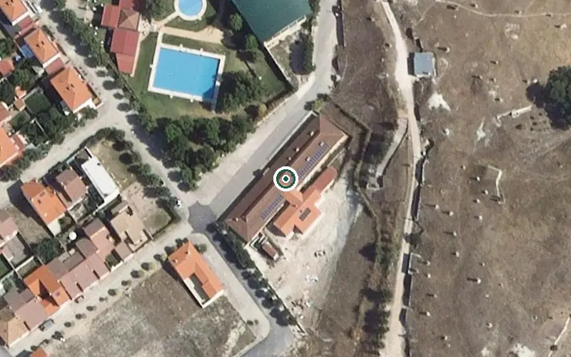 Vista aérea de la ubicación de Geriátrico Villabañez
