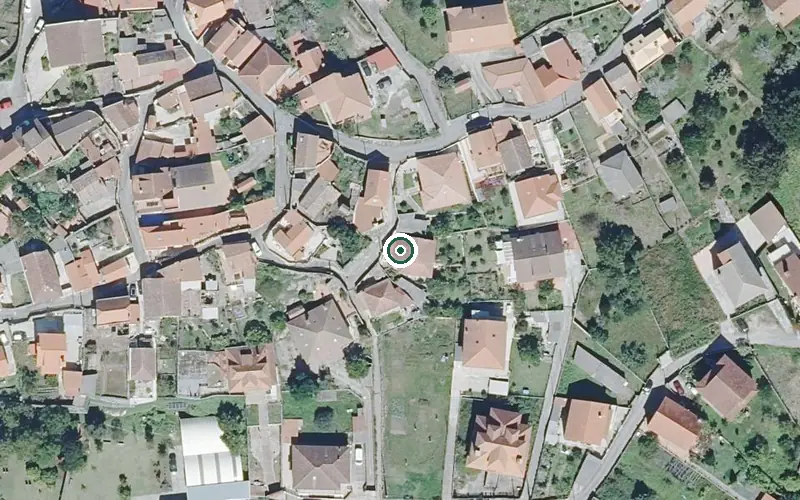 Vista aérea de la ubicación de Residencia Domusvi Cangas