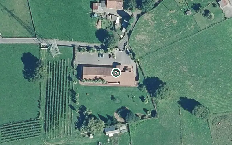Vista aérea de la ubicación de Residencia Margarita Tercera Edad